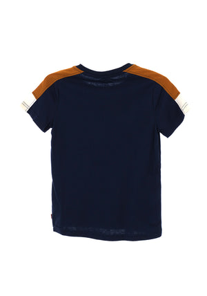 Levi’s Boys Colour-block Embroidered Logo T-Shirt, Naval Academy