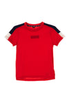 Levi’s Boys Colour-block Embroidered Logo T-Shirt, Tomato