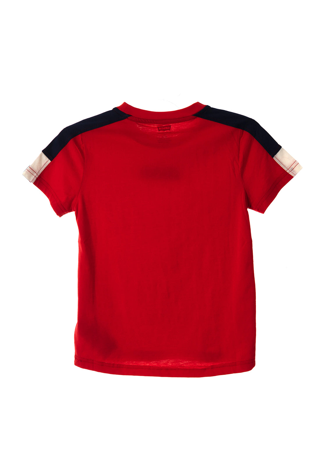 Levi’s Boys Colour-block Embroidered Logo T-Shirt, Tomato