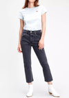 Levis® 501® Crop Straight Leg Jeans, Cabo Fade Black