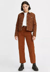 Levis® Ribcage Straight Ankle Velvet Jeans, Tortoise Shell Brown 0112