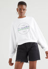 Levis® Ombre Vintage Raglan Crew Sweatshirt, White 0013