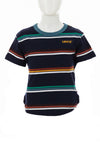 Levis Striped Embroidered Logo T-Shirt, Navy