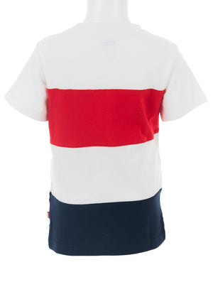 Levis Boys Logo Block T-shirt, White