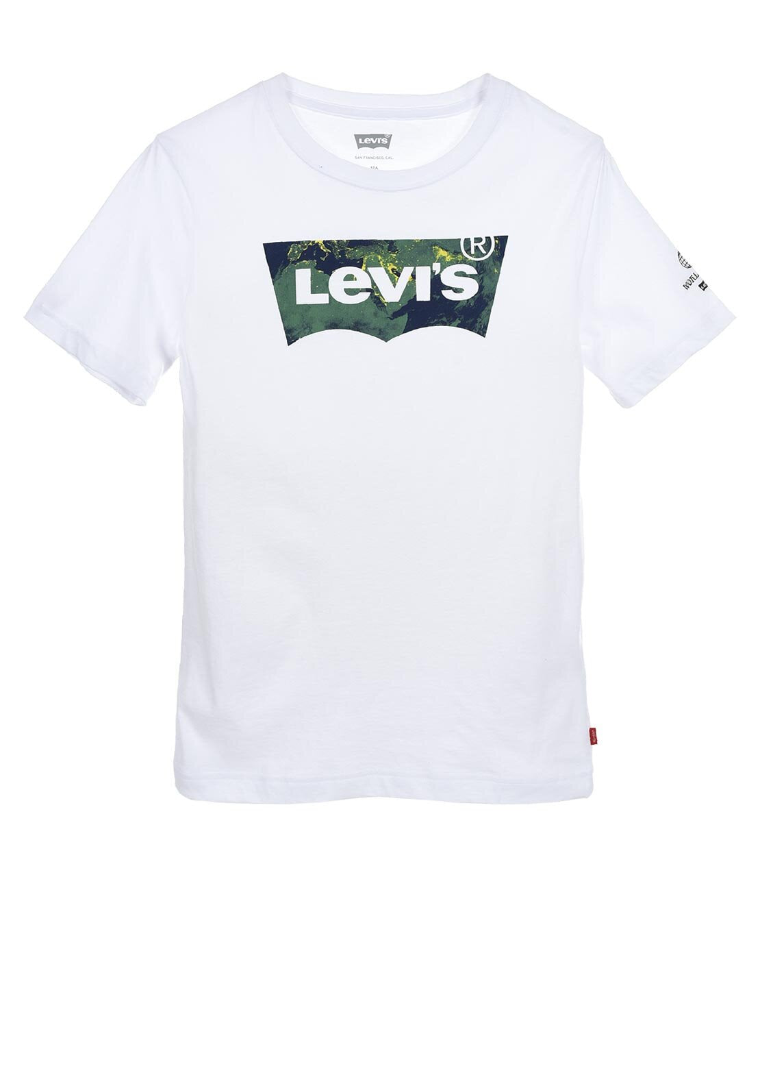 Levis Boys Colour Splash Batwing Logo T-Shirt, White