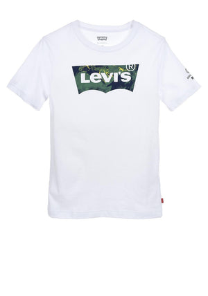 Levis Boys Colour Splash Batwing Logo T-Shirt, White