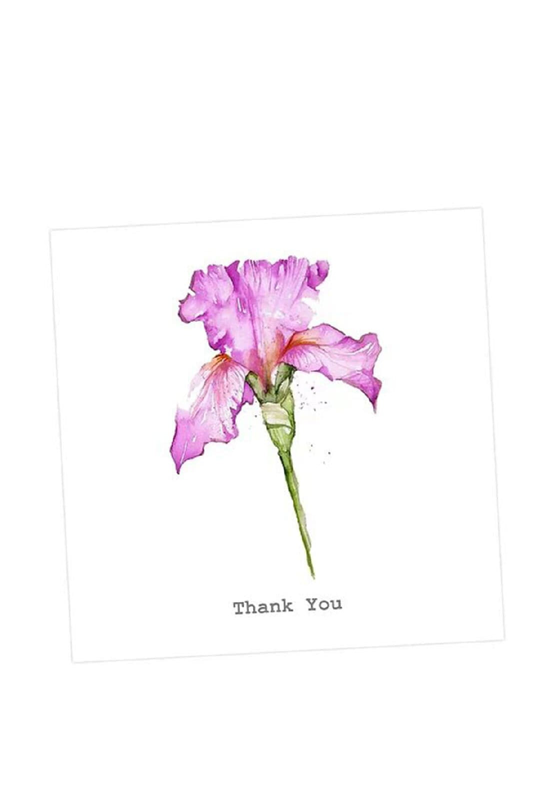 Crumble and Core Flower Thank You Greeting Card