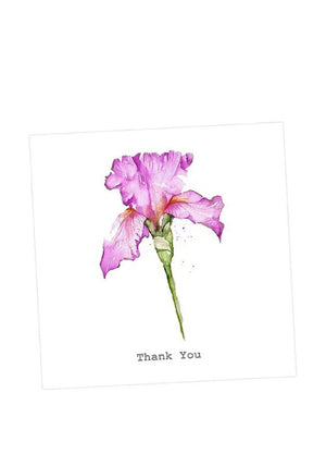 Crumble and Core Flower Thank You Greeting Card