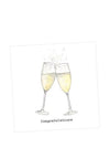 Crumble and Core Champaign Congratulations Greeting Card