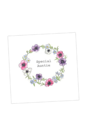 Crumble and Core Special Auntie Greeting Card