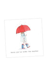 Crumble and Core Under The Weather Greeting Card