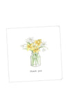 Crumble and Core Thank You Flowers Greeting Card