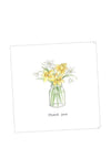 Crumble and Core Thank You Flowers Greeting Card