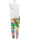 Lialea Frill Top and Printed Trousers, Multi-Coloured