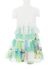 Lialea Lace Top and Patterned Skirt, Multi-Coloured