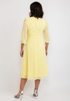 Lizabella Keyhole Chiffon Midi Dress, Lemon