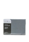Lily Cotton Pair of Pillowcases, Light Grey