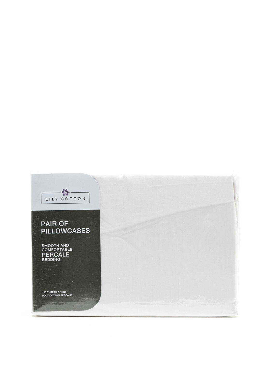 Lily Cotton Pair of Pillowcases, White