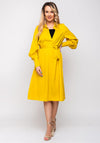 Lily Belted Tunic Midi Dress, Mustard