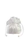 Linzi Jay Pearl Diamante Communion Bags, White