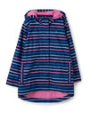 Little Lighthouse Charlotte Stripe Parka Raincoat, Navy Multi