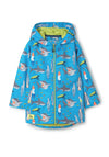 Little Lighthouse Ethan Shark Print Jacket, Blue Multi