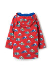 Little Lighthouse Ethan Tractor Print Jacket, Red Multi