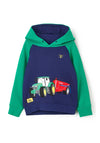 Little Lighthouse Boys Jack Tractor and Tank Hoodie, Green