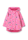 Little Lighthouse Olivia Farm Print Waterproof Jacket, Pink Multi