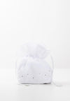 Little People Bead Embroidered Communion Bag, White