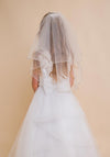 Little People Diamante Trim Communion Veil, White