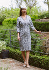 Lizabella Stunning Dress, Multi Grey, Silver & Blue