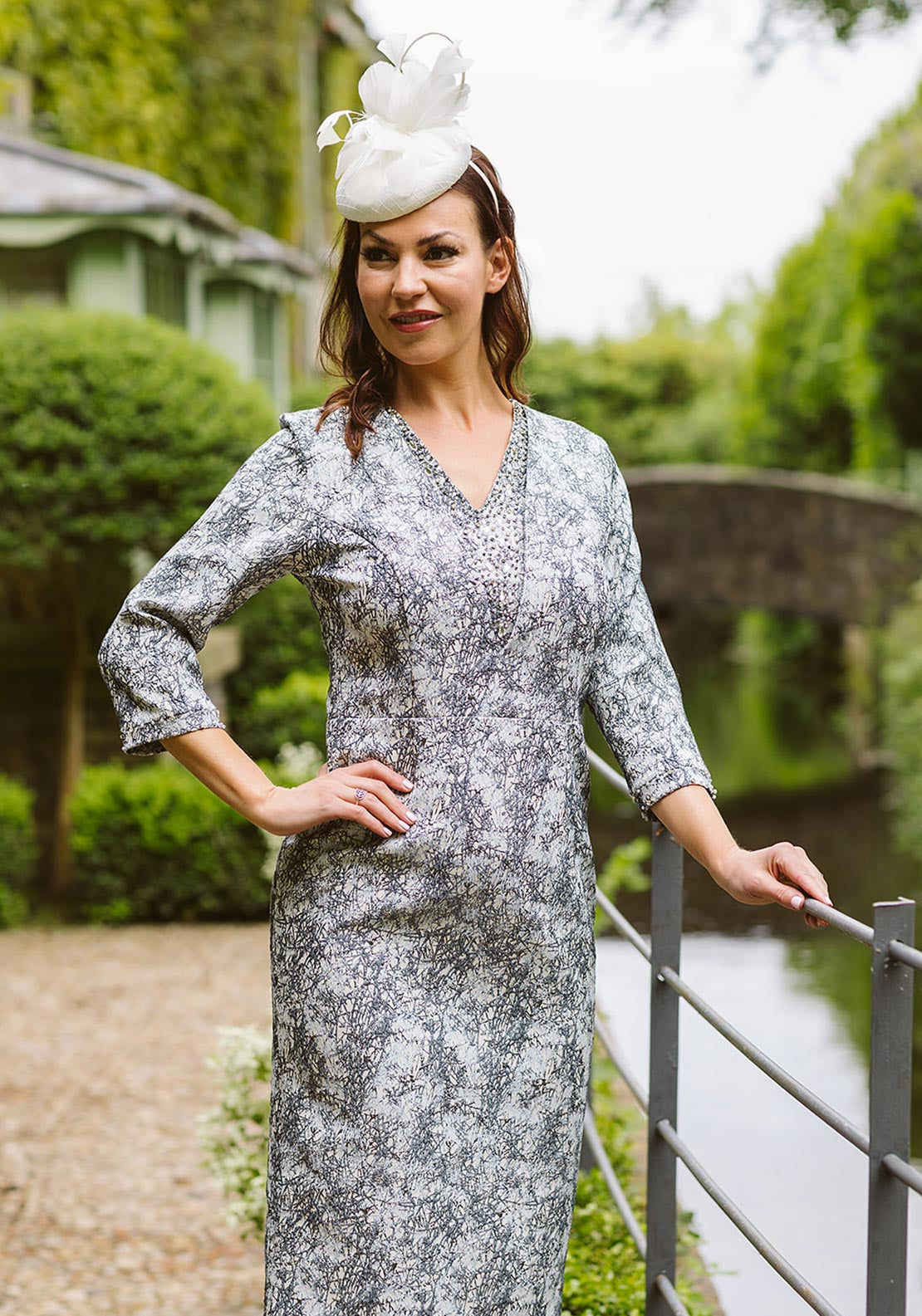 lizabella silver dress Lizabella 2472-40 Mother of the Bride Dress