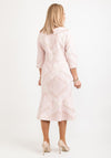 Lizabella Embossed Shimmer Fishtail Midi Dress, Pink