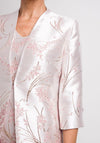 Lizabella Embossed Floral Print Dress & Coat, Pink