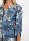 Lizabella Geometric Design Dress & Jacket Set, Navy
