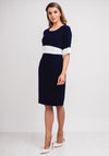 Lizabella Colour Block Pencil Dress, Navy & White
