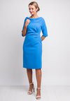 Lizabella Ruched Waist Pencil Dress, Blue
