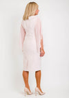 Lizabella Chiffon Sleeve Textured Midi Dress, Pink