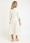 Lizabella Cowl Neckline Print Flared Midi Dress, Gold