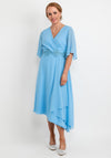 Lizabella Chiffon Asymmetric Hem Dress, Blue