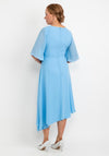 Lizabella Chiffon Asymmetric Hem Dress, Blue