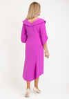 Lizabella Embellished Neckline Midi Dress, Fushia