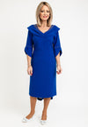 Lizabella Embellished Neckline Midi Dress, Royal Blue