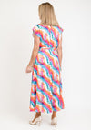Lizabella V-neck Print Midi Dress, Multi Print