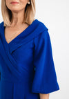 Lizabella Bishop Sleeve Wrap Midi Dress, Royal Blue