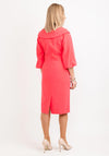 Lizabella Bishop Sleeve Midi Dress, Coral