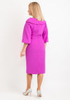 Lizabella Bishop Sleeve Midi Dress, Fuchsia