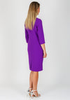 Lizabella Beaded Cropped Sleeve Dress, Purple