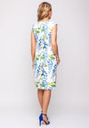 Lizabella Floral Grid Pattern Pencil Dress, Multi